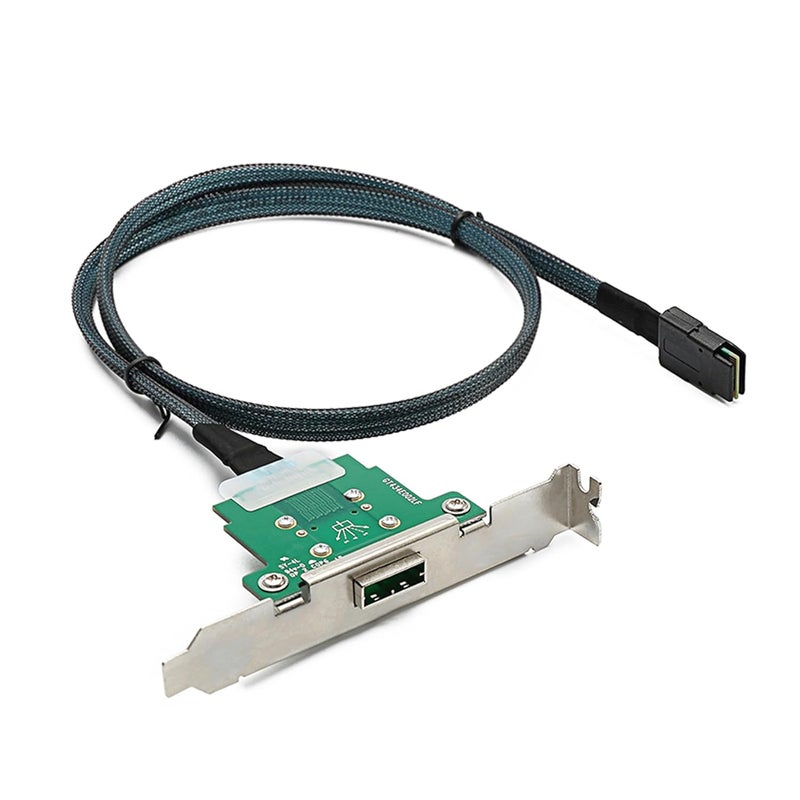 MITATTOK Mini SAS Cable, SFF-8087 to SFF-8088 Straight to Straight High-Speed Data Transfer for SAS/RAID Controllers, Backplanes, and Servers, 2FT - Image 1